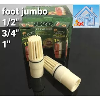 FOOT KLEP AIWO 1/2 3/4 INCH PVC JUMBO-KLEP SUMUR-TUSEN KLEP SARINGAN AIR