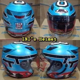 Helm ice blue lotus marquez 93 SNI double visor