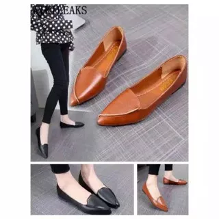 SEPATU KULIT FLAT SHOES FASHION WANITA Daff06 SEPATU SLIP ON FLAT KERJA KANTOR PESTA CEWEK MODIS TRENDY ELEGAN CASUAL KASUAL MINIMALIS SIMPLE ELEGAN CANTIK COKLAT HITAM SEPATU FLATSHOES CEWEK PEREMPUAN SEKOLAH KULIAH HANGOUT MODEL TERBARU KEKINIAN 2022