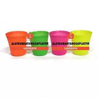 12pcs Gelas Plastik/ Gelas Murah/ Gelas Souvenir Apel Kecil/ Gelas Gambar