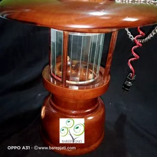 Lampu meja petromak/lampu petromak kayu/lampu antik lampu petromaks