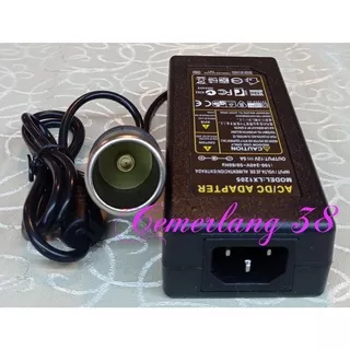 Adaptor Lighter Converter Konverter 220V AC To 12V DC Lighter Socket Power Mobil Kulkas EU 5A