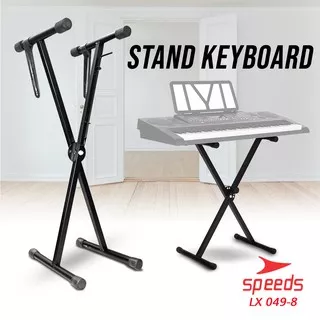 Alat Musik Stand Keyboard Double Model Silang Semua Piano Anak Anak Lipat Portable Praktis 049-8