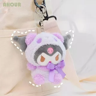 AHOUR Girls Plush Doll Pendant Animal Bag Pendant Key Chain Pendant Kuromi Cute Melody Panda Look Japanese Cinnamon Dog Hanging Accessories/Multicolor