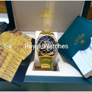 ( COD ) Jam Tangan Rolex Automatic Paket Super Otomatis Best Seller Include Box Rolex