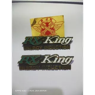 emblem box aki emblem tutup aki RX king sepasang RX lama RX new hijau non ori