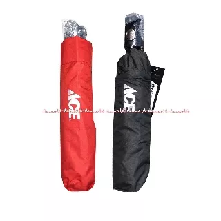 Ace Umbrella Red Black Payung Lipat Ace Warna Hitam Merah Umbrellas Umbrela Travelling