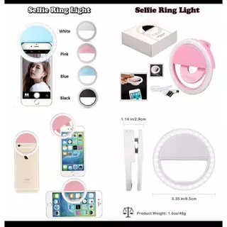 QUEEN • LAMPU HP SELFIE KAMERA LED YES CHARM RING LIGHT MINI BULAT CAMERA GAMBAR CANTIK BAGUS FOTO