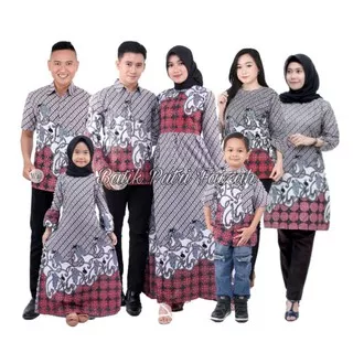 COUPEL GAMIS FAMILI Batik keluarga ,SARIMBIT IBU AYAH DAN ANAK,BAJU COUPLE