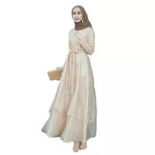 Maxi Dress Premium Gamis Borkat Tile Batik Kayla Sabrina Termurah