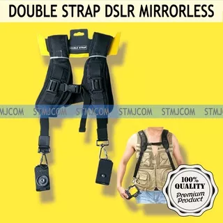 Caden Double Strap Belt Bahu untuk DSLR - RS-DR2 - Black