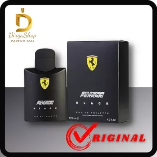 PARFUM ORIGINAL FERRARI SCUDERIA BLACK MEN EDT 125ML BPOM AUTHENTIC