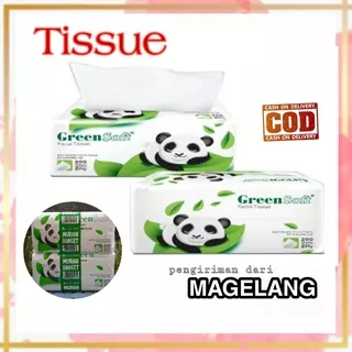 Tisu panda Tissue Wajah Facial Pop Up Green Soft Facial Pop Up Tisu Isi 200 Sheets 2 Ply