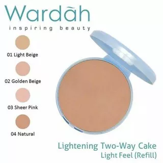 Wardah Refill Lightening Two Way Cake (TWC) Light Feel 12gr