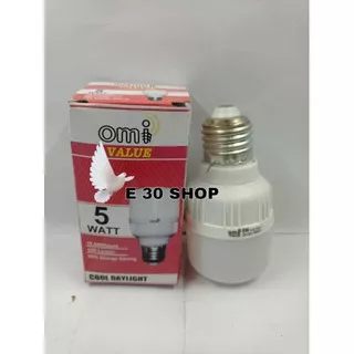 Bohlam Lampu LED Capsule omi Value 5 Watt Cahaya Putih / lampu led kapsul murah