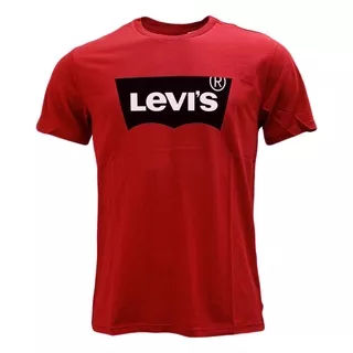 Kaos Levis - Kaos Pria - Batwing Red-Black