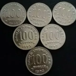 Uang Kuno Rp 100 Tebal Emisi Tahun 1973