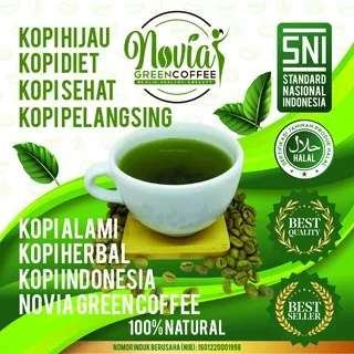 Novia Green Coffee Sachet Kopi Hijau Sehat Alami Herbal Kesehatan Pelangsing Minuman Penurun Berat Badan Obat Diet