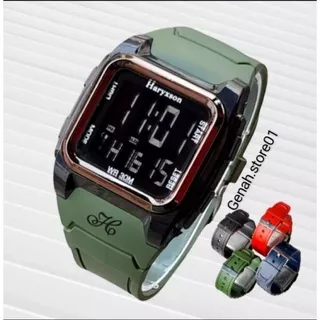 Jam tangan Haryxson ORIGINAL Model kotak Digital Sport Rubber Tahan Air Free Baterai Cadangan / JAM TANGAN PRIA / JAM TANGAN WANITA / JAM TANGAN ORIGINAL / JAM TANGAN ANTI AIR