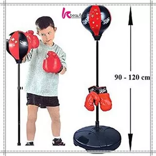 KB-M62 Mainan Alat Latihan Tinju Set Anak Maenan Samsak Tinju Speed Boxing Ball Sarung Tinju