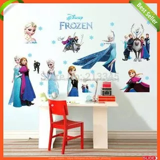 STIKER DINDING WALLSTICKER WALL STICKER FROZEN ANNA ELSA SD224