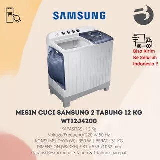 MESIN CUCI SAMSUNG 2 TABUNG 12 KG WT12J4200