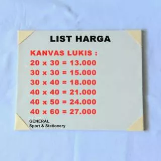 Kanvas Lukis 40x60