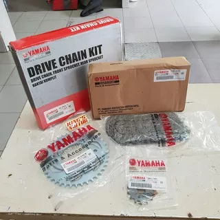 Gear Set Rantai LENGKAP Yamaha Byson 2010 sd 2015 ORI YGP 45P