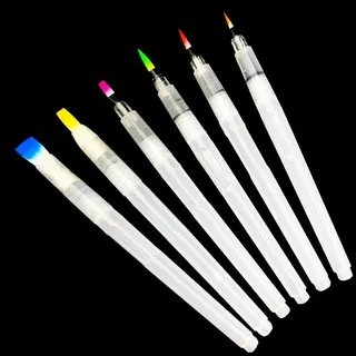 Watercolor Brush Pen Set Calligraphy Painting Tool Portable Paint Capacity Barrel Water Pen 6 in 1 Refillable ink Pen Art Marker