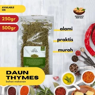 Daun Thymes Bubuk 250gram 500gram 1kg Daun Thyme Daun Thyme Bubuk Thyme Thyme Kering Thyme Segar Italian Herbs Italian Seasoning BumbuFlakes Salad Dressing Bumbu Penyedap Bumbu Masak Peterseli Kering Steak Wagyu Bumbu Steak Dried Bubuk Premium