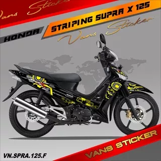 Striping honda supra x 125 tahun 2008_lis sticker variasi motor supra x 125