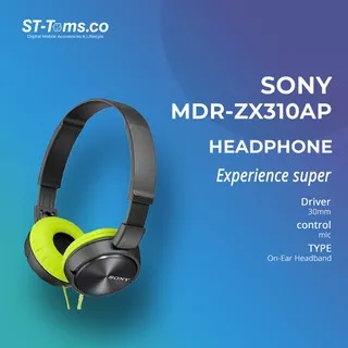 Sony Monitoring Headphones MDR-ZX310 AP / ZX 310AP / ZX-310AP - Grey