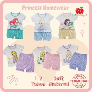 Baju Princess Baju Rumah Princess Homewear Kaos Princess Baju Princess Anak Perempuan Baju Elsa Baju Snow White Baju Ariel