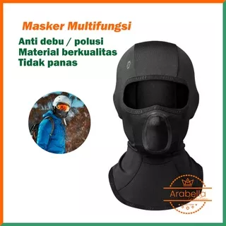 Masker Topeng Ninja Full Face Pelindung Kepala dan Wajah Masker Motor Anti Debu Polusi Bahan Nyaman