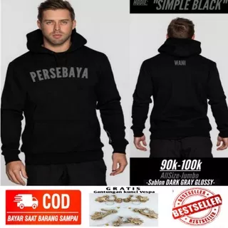 Hoodie Persebaya Simple Black Hoodie Persebaya Wani Bonek Greenforce Hoodie Premium Persebaya murah