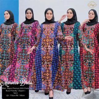 Marocco Dress 03 Zipper - Arnia Batik