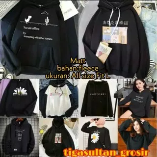 (Best seller)  Sweater Wanita | Hoodie Sweater Series Black | outerwear wanita | Oversize style