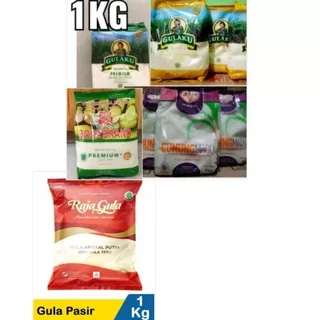 Gula Murah / Gulaku hijau gula pasir kemasan 1 kg / Gula GMP kemasan 1kg / Gula FS kemasan 1kg / Gula Rose Brand kemasan 1kg