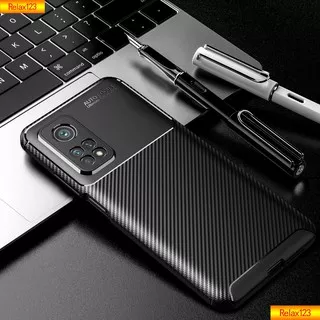 Carbon Fiber Matte Leather Case Xiaomi Xiomi Mi 10 T Pro 10T Pro 10TPro 4G 5G Camera Protector Non slip Casing Soft Shockproof Phone Case Cover