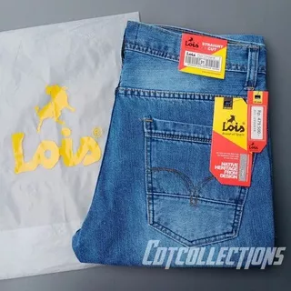 celana lois original 100% slim fit jeans pria panjang  import
