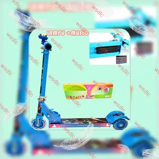 DLC LAMPU+MUSIC SCOOTER OTOPET SKUTER ANAK SKUTER +BELL+LAMPU+MUSIC+redaman musim semi