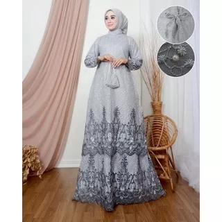 Gamis Tile Bordir| Gamis Tingkat Kartika| Gamis Pesta Jumbo|Gamis Tile Pesta|Gamis Tile Busui|Gamis Bordir Mewah|Gamis Brukat Tile|Gamis Kebaya Brukat Modern|Gamis Tile Jumbo|