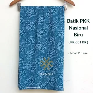 [Harga Roll] Kain Batik PKK Nasional Warna Biru & Hijau