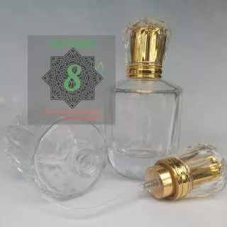 Botol Parfum Kaca Mewah Cantik Elegan Antik Langka Lucu Unik Refill Spray 50 ML