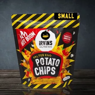 Irvins Hot Boom Salted Egg Potato Chips Small (105g)