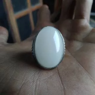 Cincin Fosil Mani Gajah Putih Original Sumatera joss Ready gelang Kelor Amozonite Sisik Naga Cendana