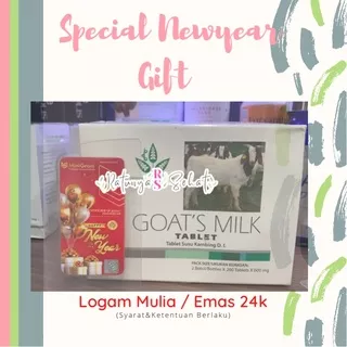 TERMURAH ORI Goat`s Milk Permen Susu kalsium 200 Tablet ekstrak susu kambing IMPORT