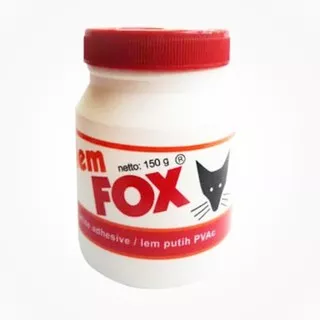 lem fox putih 150 g lem pvac white untuk kertas, kayu, dll