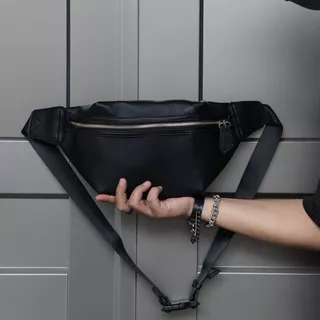 Tas Selempang Kulit Pria Tas Kulit Pria Tas Pria Sling Bag SHARK HITAM