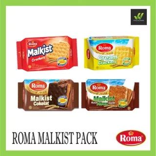Roma Malkist / Crackers / Cokelat / Cream Crackers / Abon 135 gr